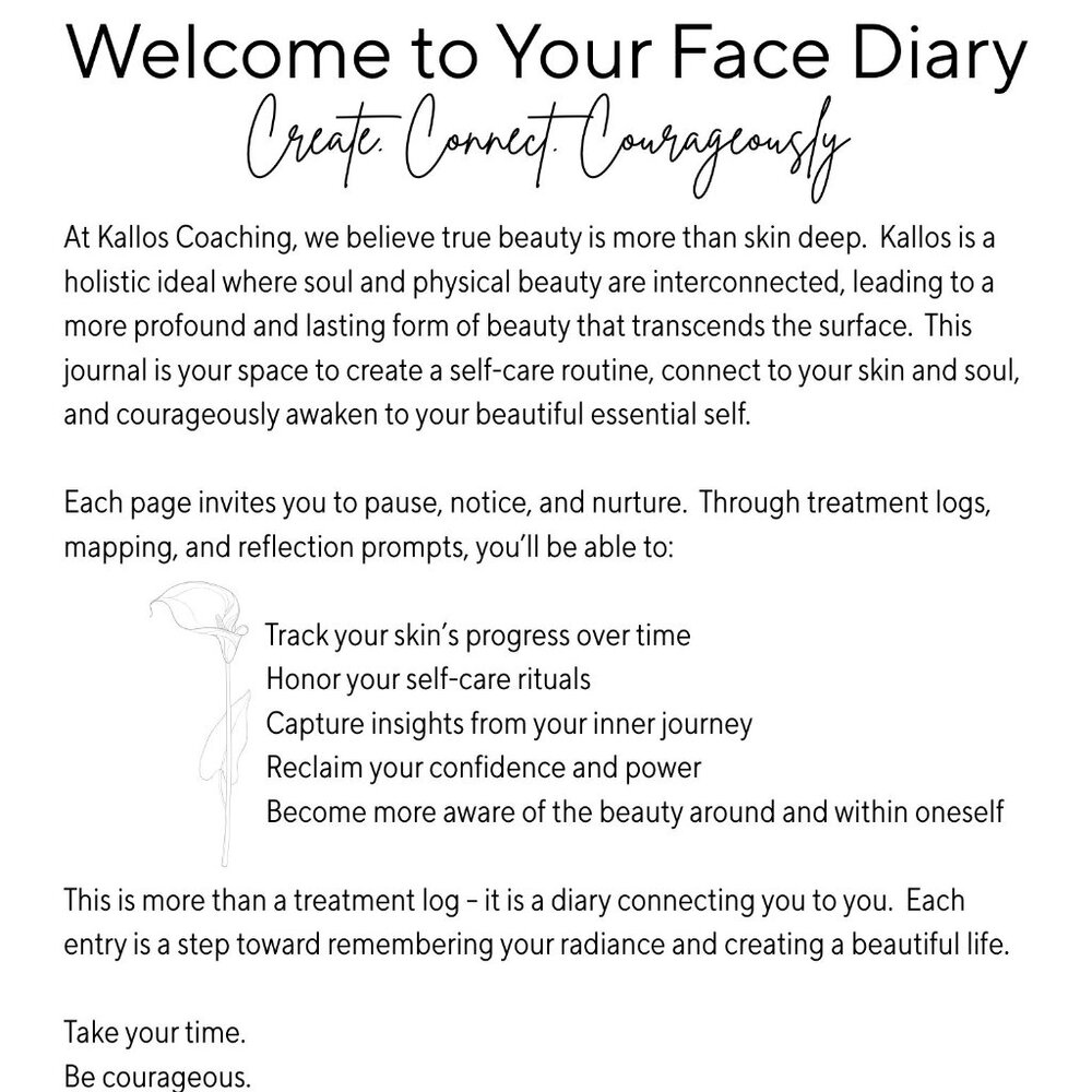 Kallos Face Treatment Diary (Paperback) -- Nothing Like This on the Market! - Picture 3 of 8